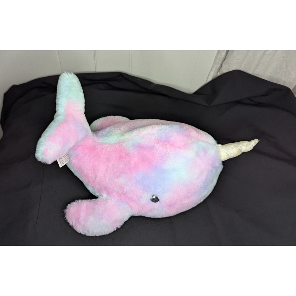 Fao Schwartz Narwhal light up bubble sounds glow brights plush stuffed Toy led